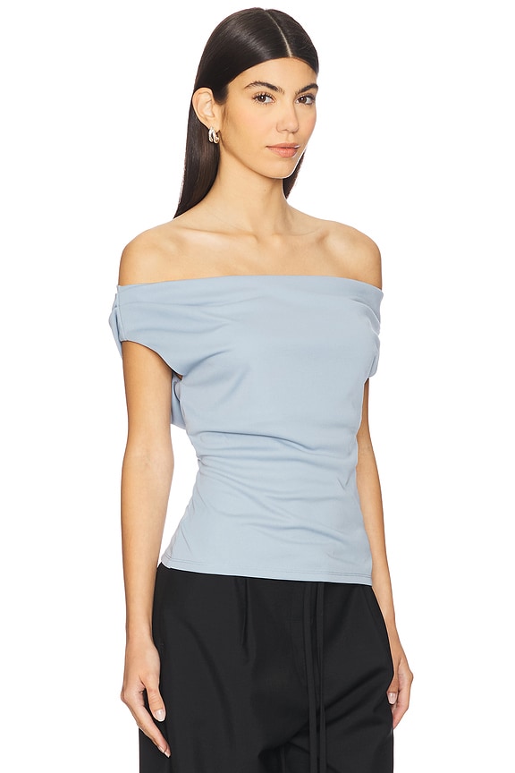 view 2 of 4 Archie Top in Light Blue