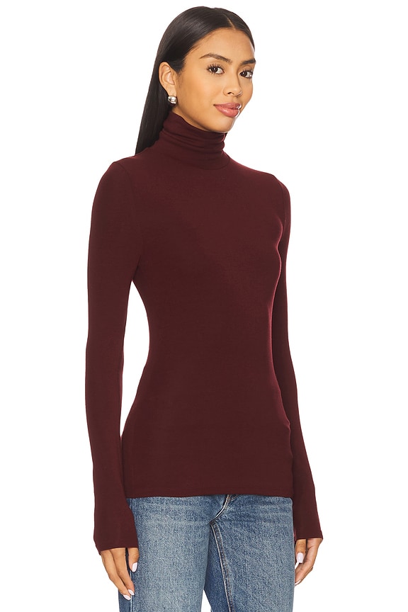 view 2 of 4 Elodie Fleur Top in Bordeaux