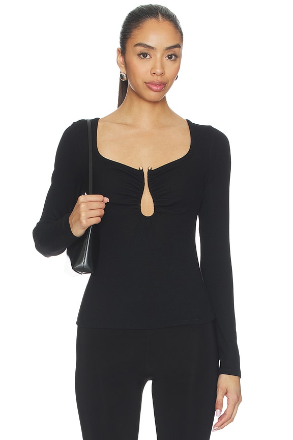 view 1 of 4 LABEL MIREYA トップ in Black