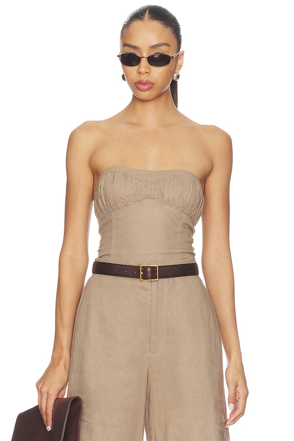 view 1 of 4 Mavi Top in Mocha