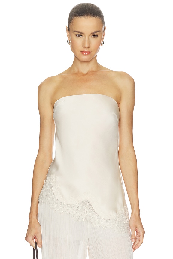 view 1 of 4 Lacey Top in Ecru