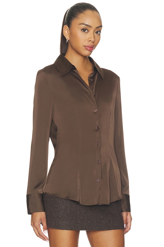 view 2 of 4 Josephine Shirt in Brown
