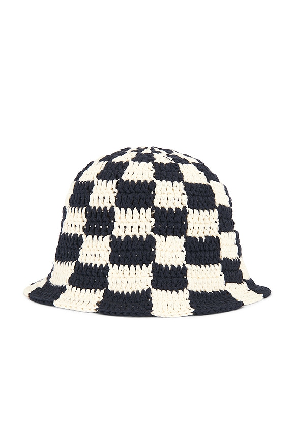 view 2 of 2 Chess Bucket Hat in Plain Dark Blue