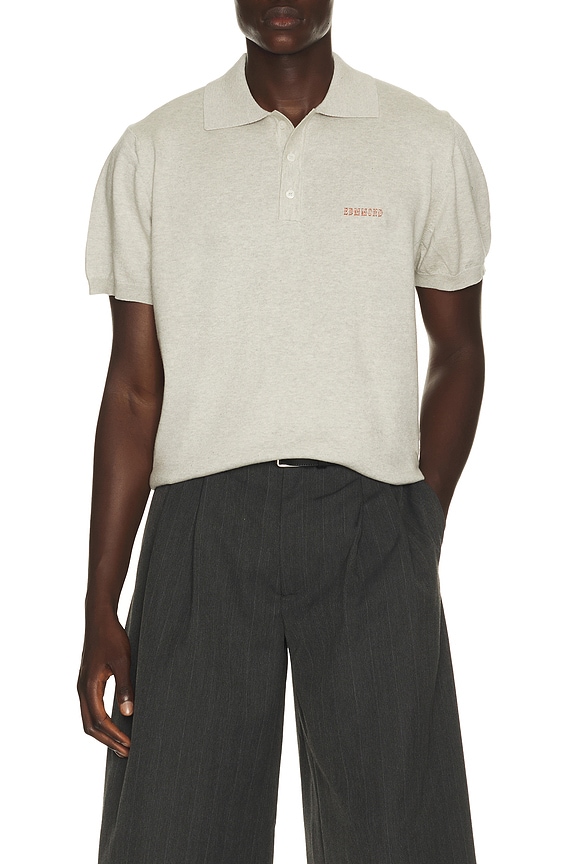 view 2 of 5 Brass Band Polo in Plain Grey Melange