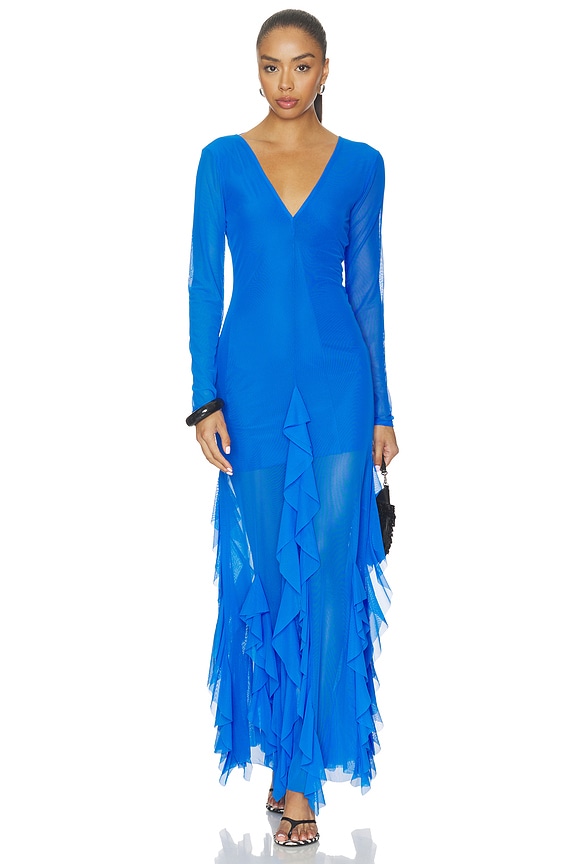 view 1 of 3 Galene Long Dress in Blue