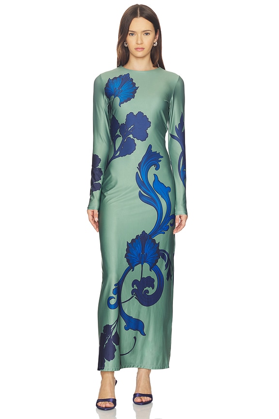view 2 of 4 Lim in Bloom Maxi Dress in Green