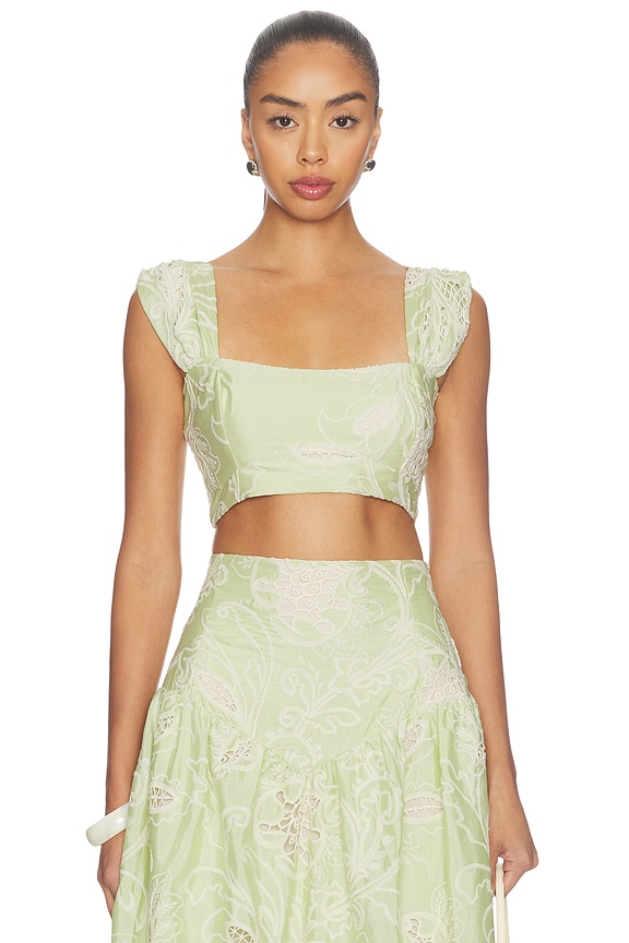 view 1 of 4 TOP CROPPED MARGARITA in Green