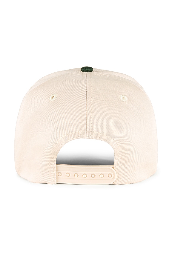 view 2 of 4 Caviar Cowboy Cap in Beige & Forest Green
