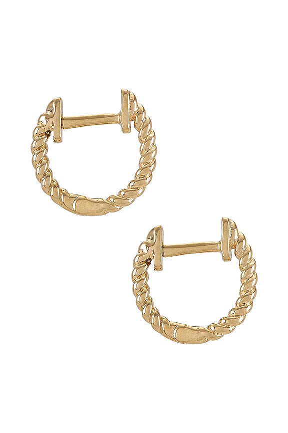 view 2 of 3 PENDIENTES DE ARO PEQUEÑO in Gold