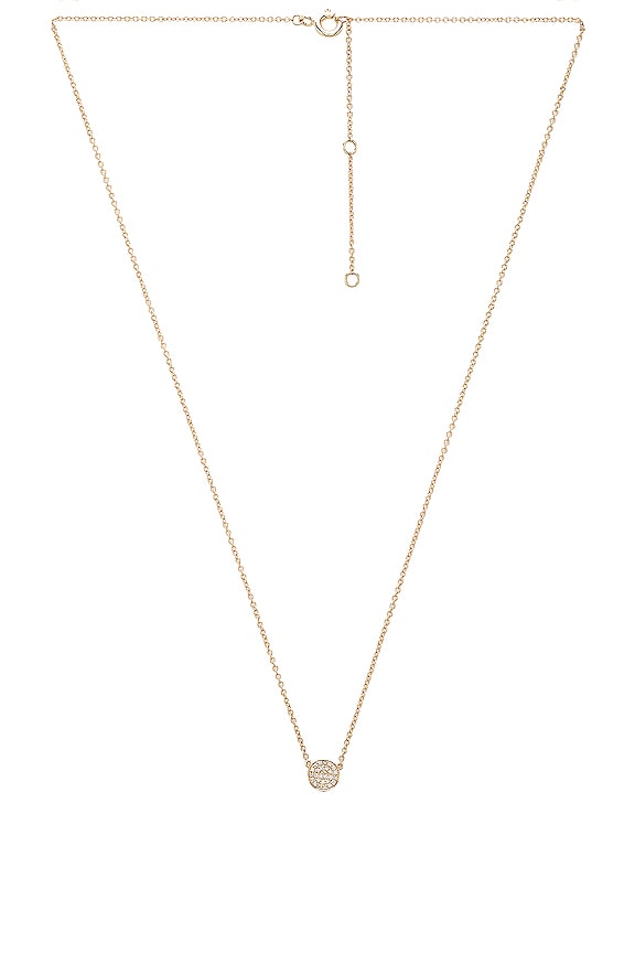 view 2 of 3 미니 디스크 네클리스 in Yellow Gold