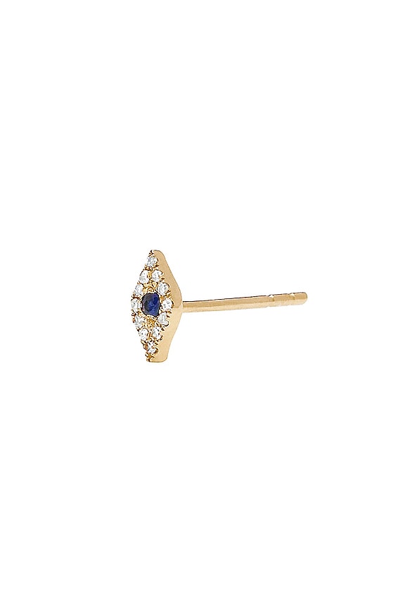 view 2 of 2 PENDIENTE EVIL EYE in Gold