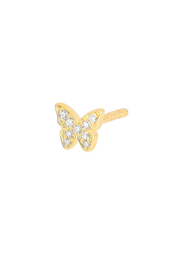 view 2 of 2 Baby Butterfly Stud Earring in Gold