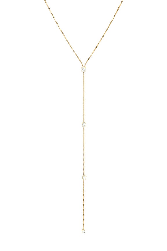 view 2 of 3 Diamond Callae Lariat Necklace in Yellow Gold