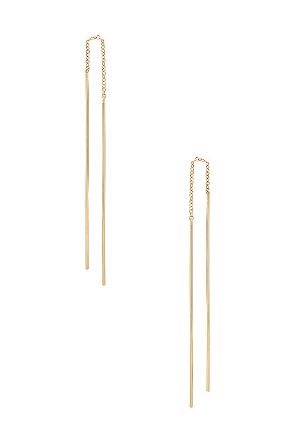 view 2 of 2 BOUCLE D'OREILLES PENDENTIF GOLD BAR in Gold