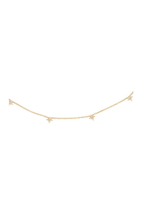 view 2 of 2 ОЖЕРЕЛЬЕ 7 DIAMOND SPARKLE in Yellow Gold
