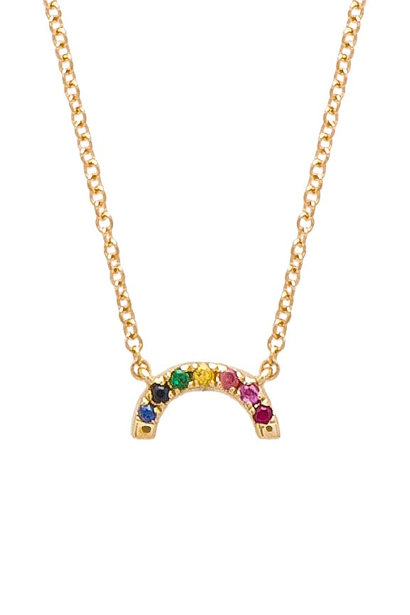 view 2 of 3 Rainbow Necklace in 14k Yellow Gold