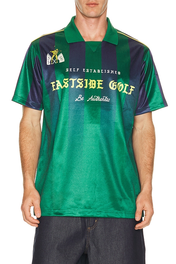 view 1 of 4 Pitch Jersey in Navy & Verde