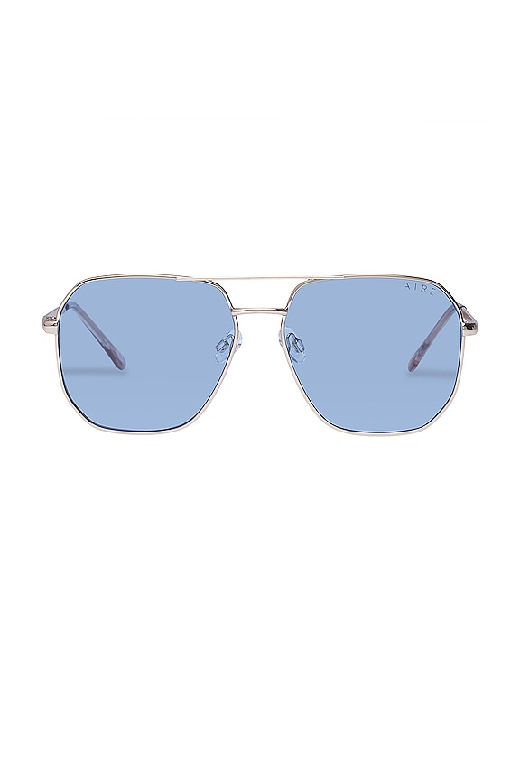 view 1 of 2 Corvus Sunglasses in Gold & Sky Blue Tint