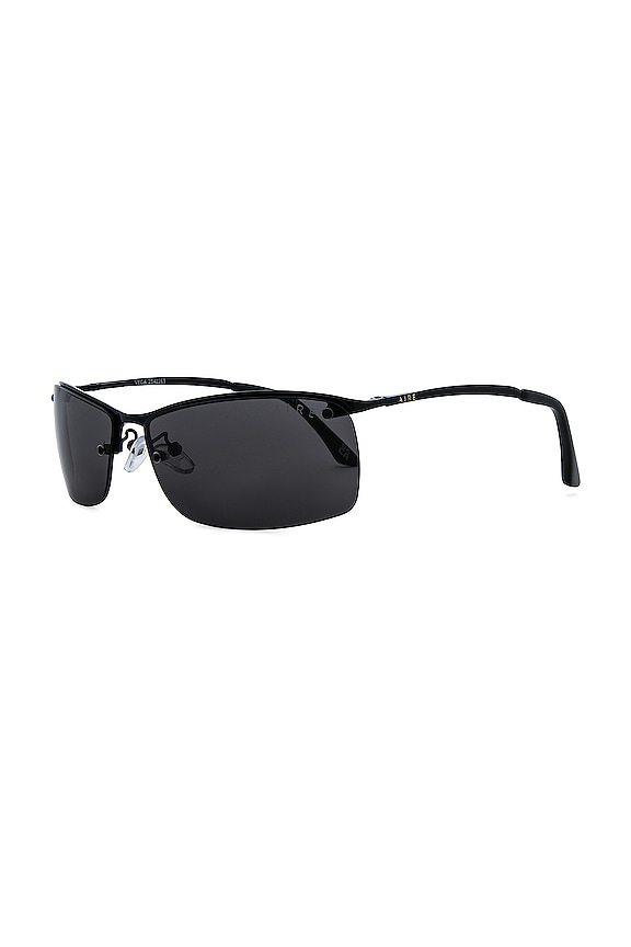 view 2 of 3 Vega Shield Sunglasses in Black & Smoke Mono