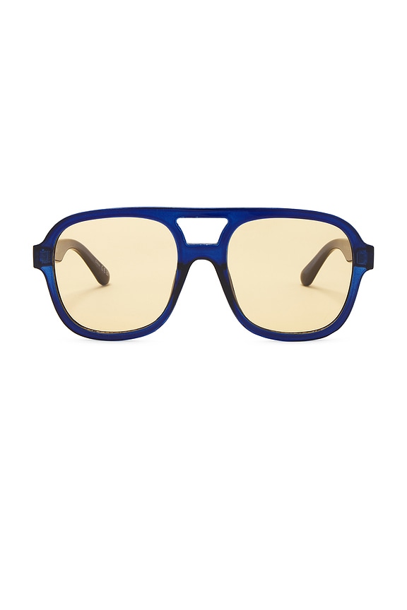 view 1 of 3 WHIRLPOOL 선글라스 in Navy & Golden Tint