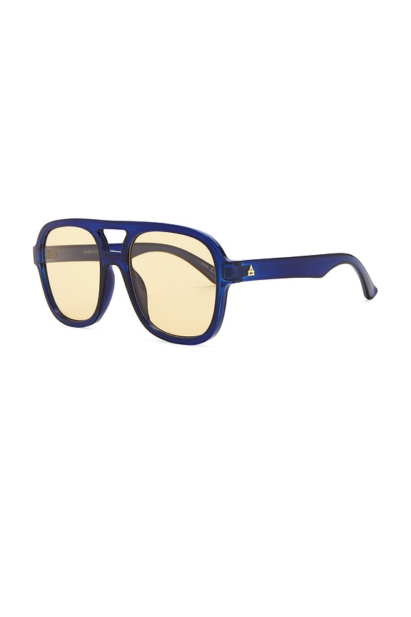 view 2 of 3 WHIRLPOOL 선글라스 in Navy & Golden Tint