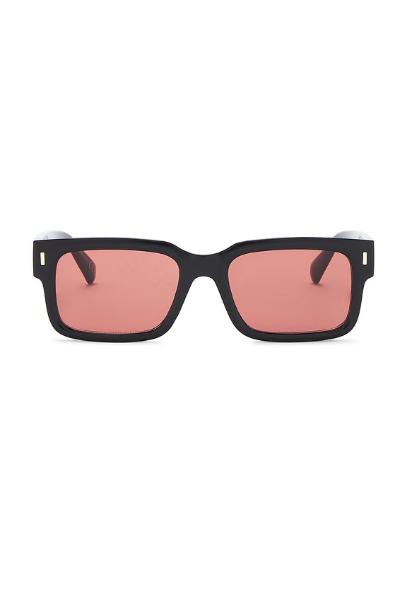 view 1 of 3 Castor Sunglasses in Black & Rust Mono