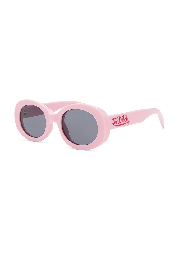 view 2 of 3 x Von Dutch Dazed Sunglasses in Pink Crush & Smoke Tint