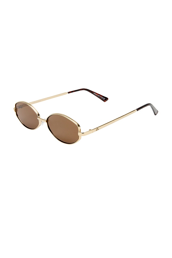 view 2 of 3 СОЛНЦЕЗАЩИТНЫЕ ОЧКИ OBJECTIVE in Gold & Brown Mono