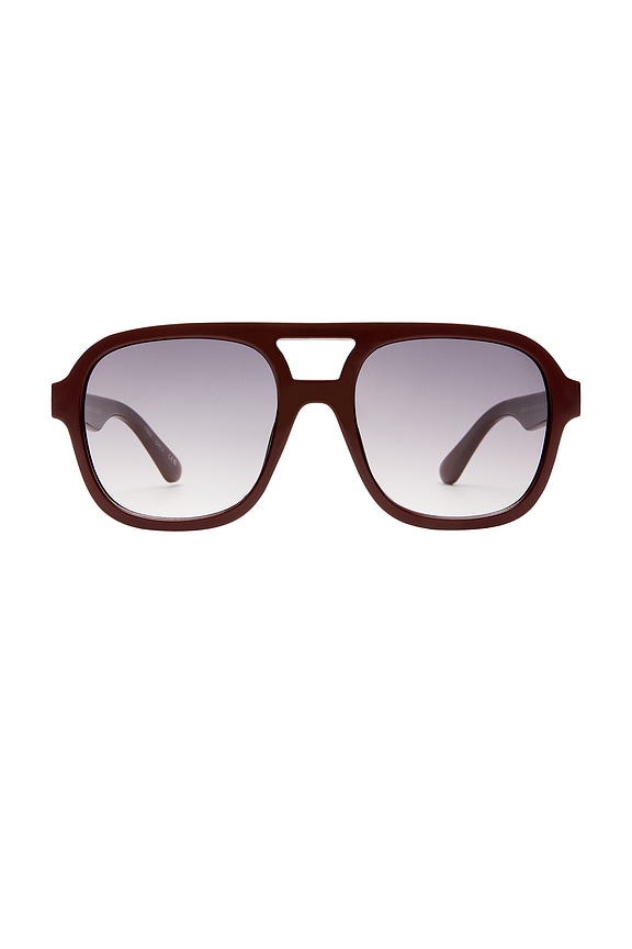 view 1 of 3 LUNETTES DE SOLEIL WHIRLPOOL in Burgundy & Warm Smoke Gradient