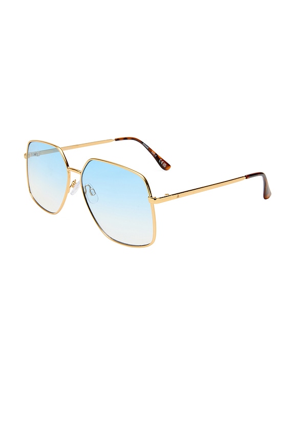 view 2 of 3 LUNETTES DE SOLEIL ALTAIR in Gold, Havana, & Sky Blue Gradient