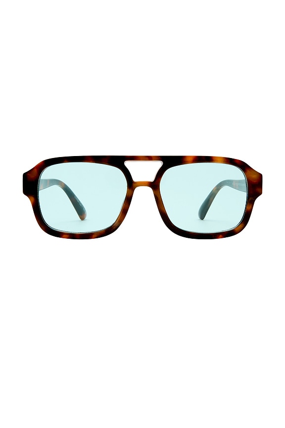view 1 of 3 Aquarius Sunglasses in Havana & Turquoise Tint