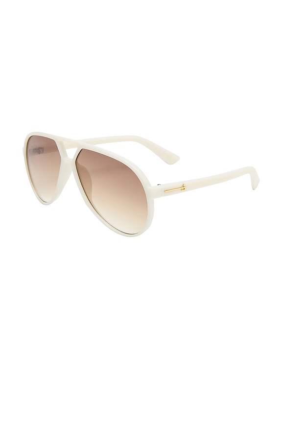 view 2 of 2 LUNETTES DE SOLEIL SKYVEIL in Ivory & Brown Gradient