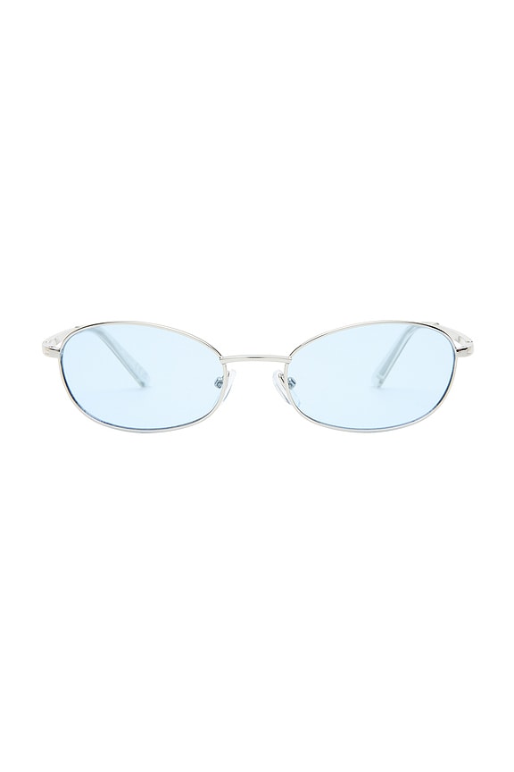 view 1 of 2 LUNETTES DE SOLEIL HIGHBEAM in Silver, Clear, & Sky Blue