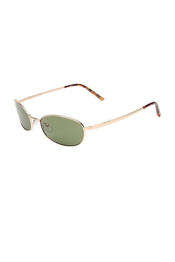 view 2 of 2 LUNETTES DE SOLEIL HIGHBEAM in Gold, Amber Tort, & Khaki Mono