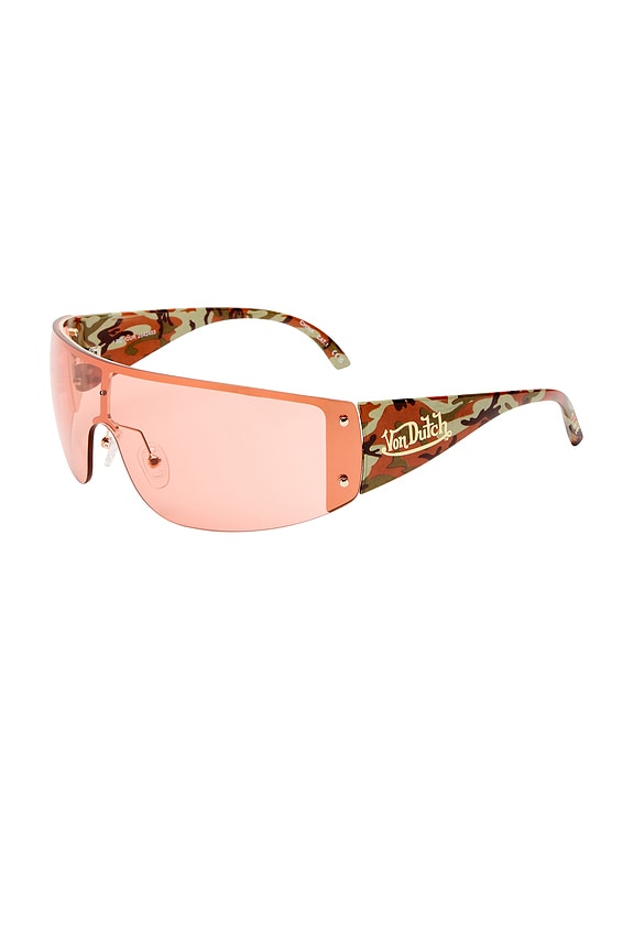 view 2 of 2 X Von Dutch Rumour Sunglasses in Gold & Camo