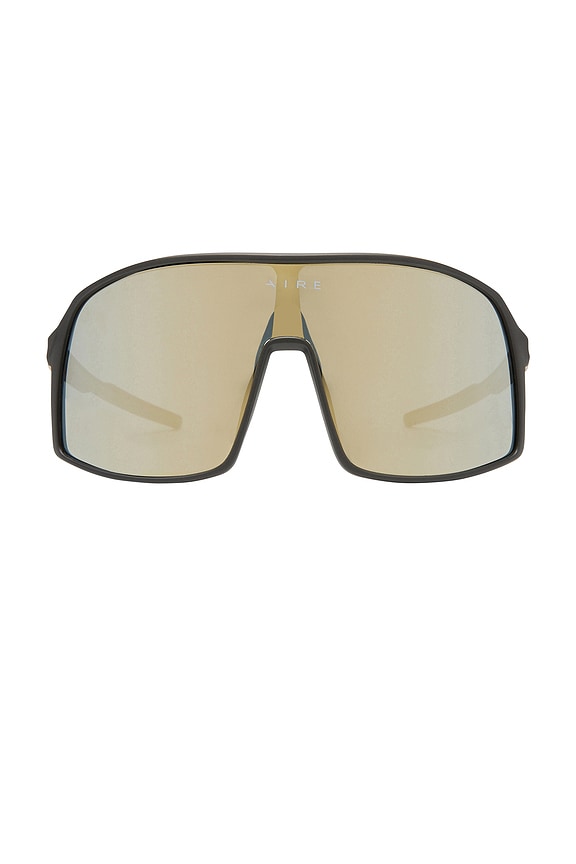 view 1 of 3 Blazars Sunglasses in Matte Black & Gold Mirror