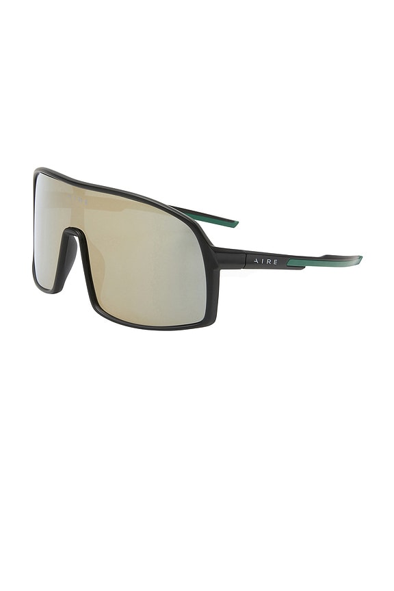 view 2 of 3 Blazars Sunglasses in Matte Black & Gold Mirror