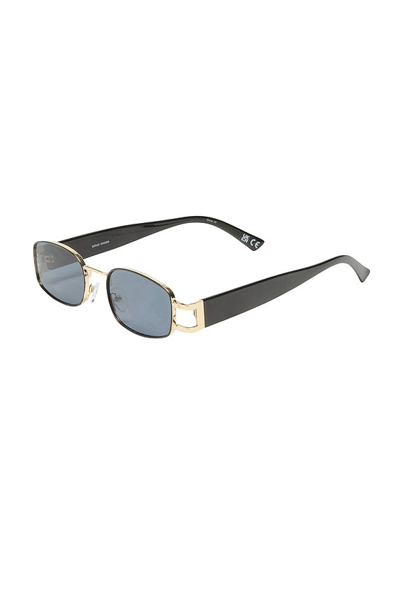 view 2 of 3 Sirius Sunglasses in Gold, Black, & Smoke Mono