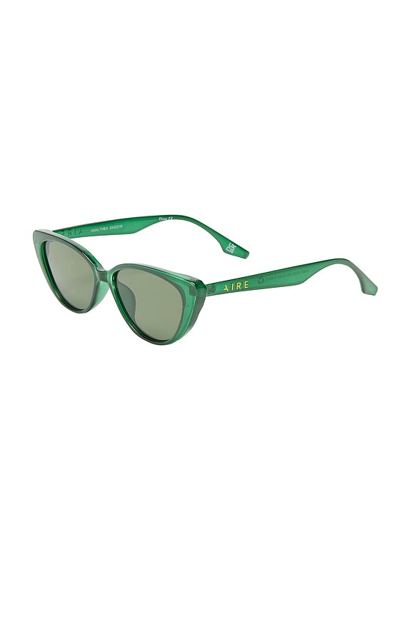 view 2 of 3 Amalthea Sunglasses in Emerald & Green Mono