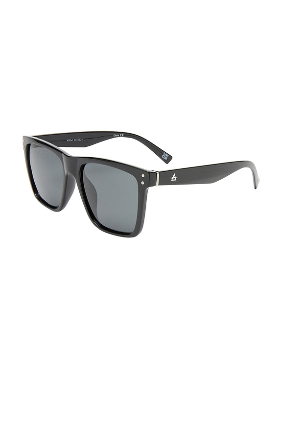 view 2 of 3 Kraz Sunglasses in Black & Smoke Mono Polarized