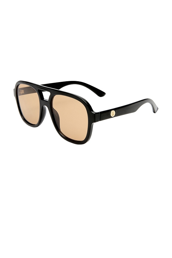 view 2 of 2 X Cleobella Whirlpool Sunglasses in Black & Tan Tint