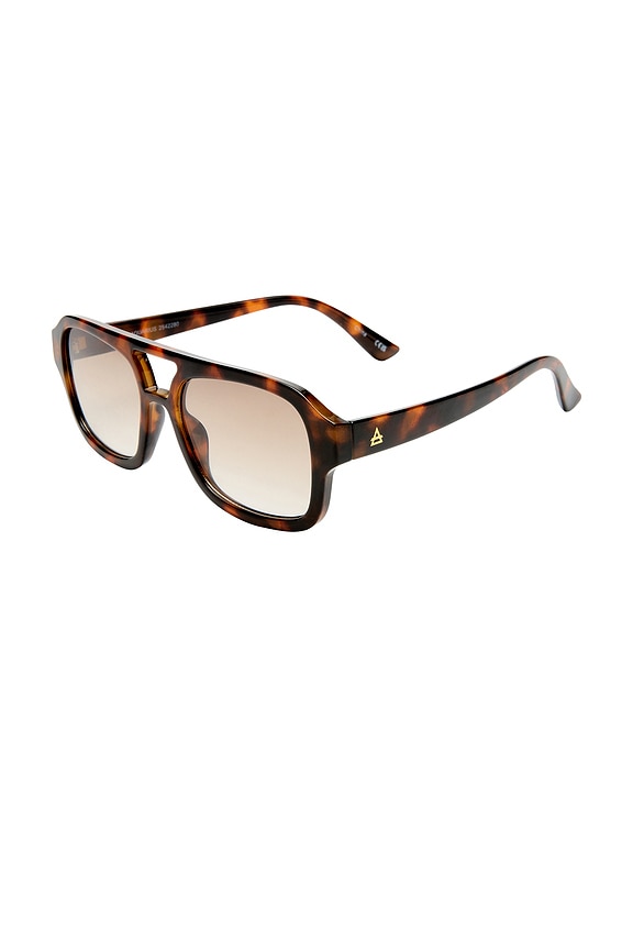 view 2 of 2 Aquarius Sunglasses in Dark Tort & Brown Grad