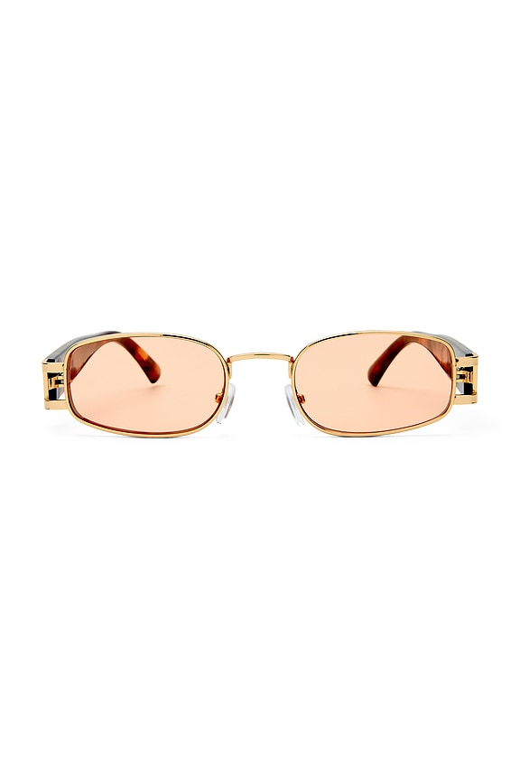 view 1 of 2 Sirius Sunglasses in Gold & Rich Amber Tort