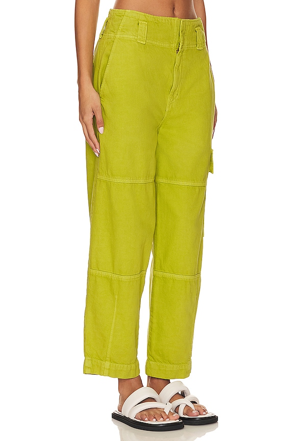 view 2 of 4 Juni Relaxed Cargo in Dark Citron