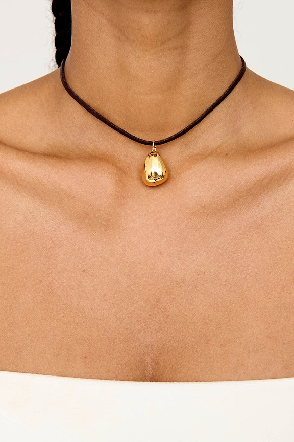 view 2 of 3 Nitta Wrap Necklace in Gold