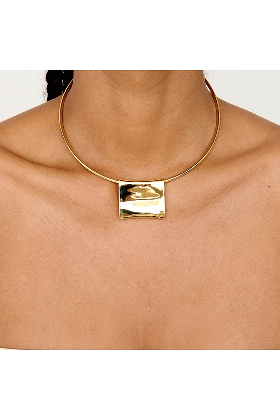 view 2 of 3 Carre Necklace in Gold