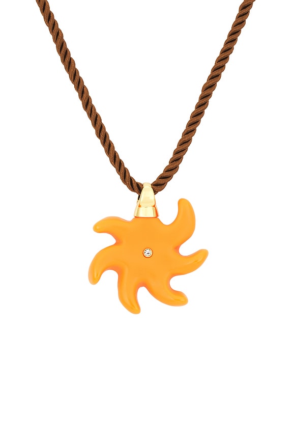 view 2 of 3 Sole Necklace in Orange