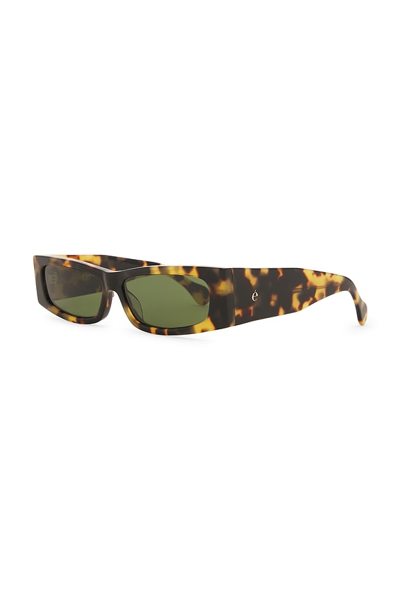view 2 of 3 No. 1 Sunglasses in Tortoise & Green Lense