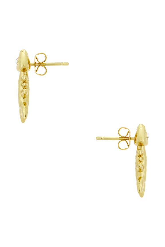 view 2 of 2 Sardine And Fishbone Earrings in Gold