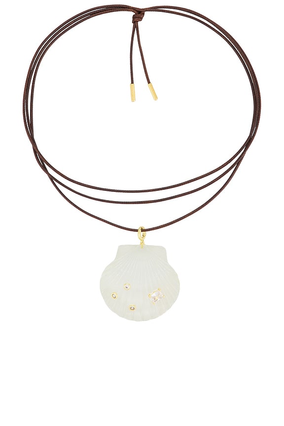 view 1 of 3 Vieira Wrap Necklace in Clear